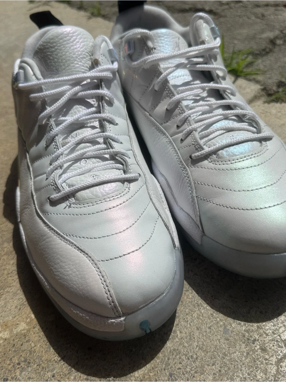 Jordan Men’s White and Light Blue Basketball Shoes